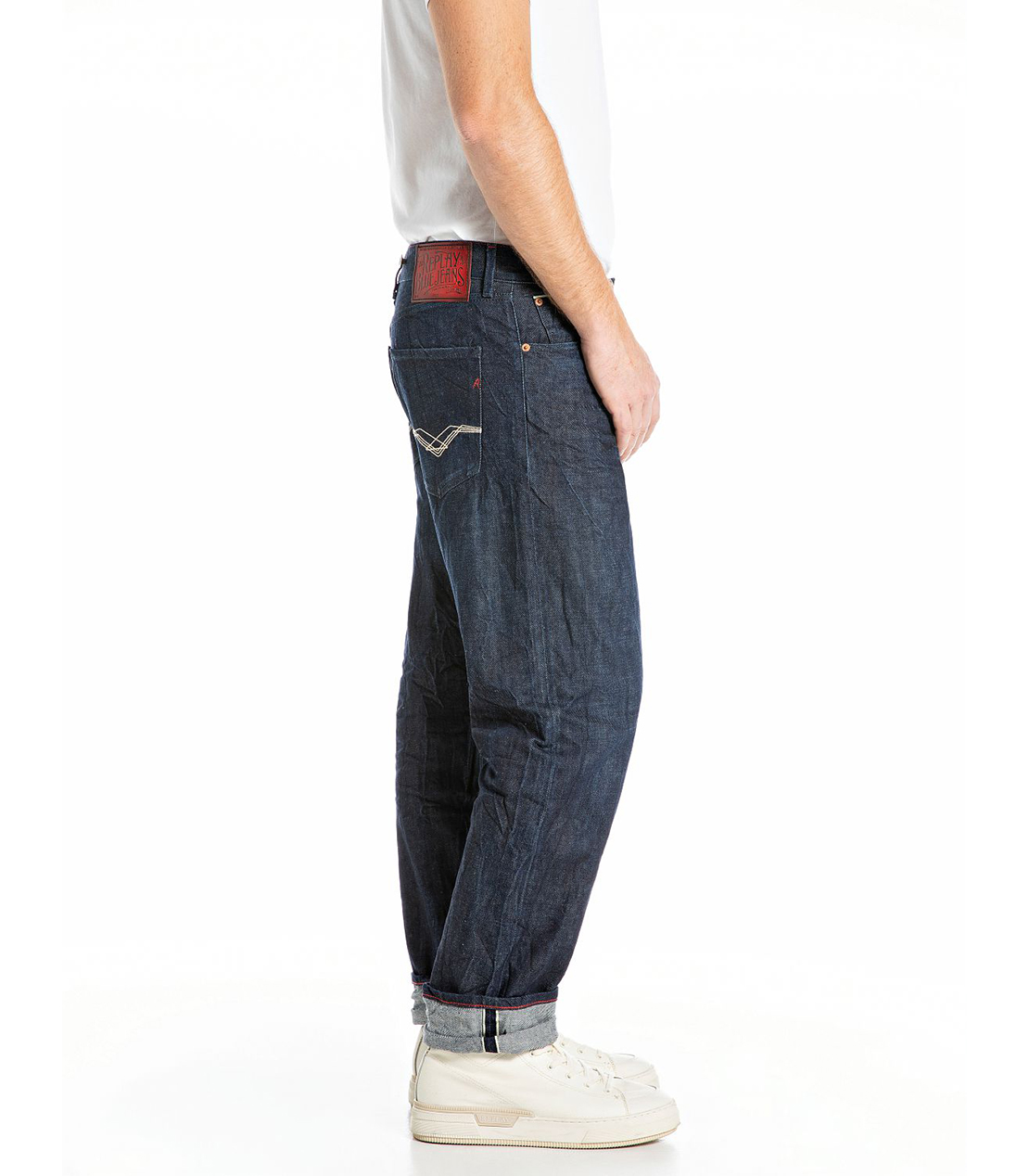 リラックステーパードLUIYS セルビッジインディゴデニム｜REPLAY